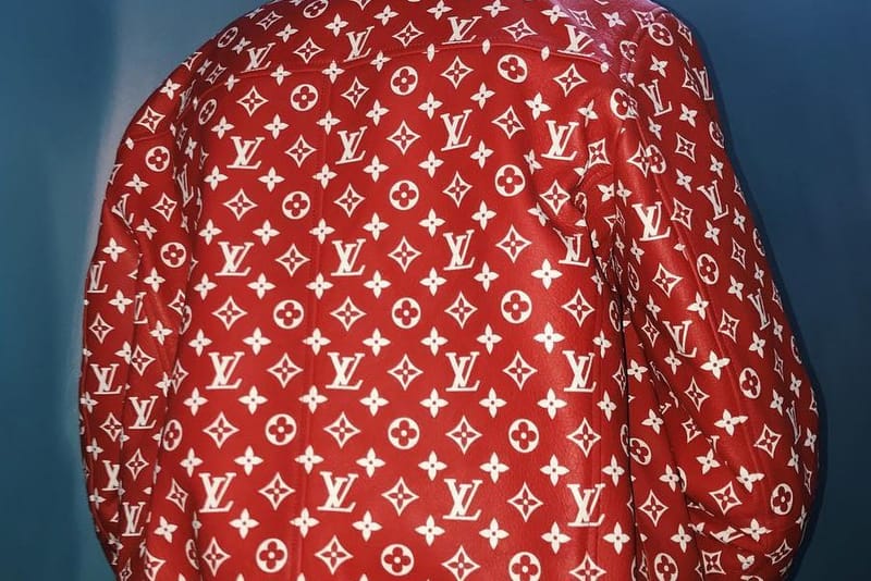 Supreme x Louis Vuitton 聯名皮革外套細節一覽