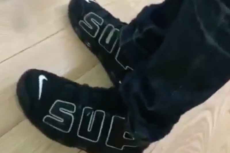 Supreme x Nike Air More Uptempo 實物短片流出？！