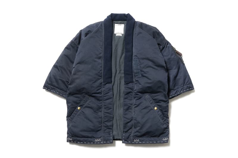 visvim SANJURO KIMONO DOWN JKT Navy