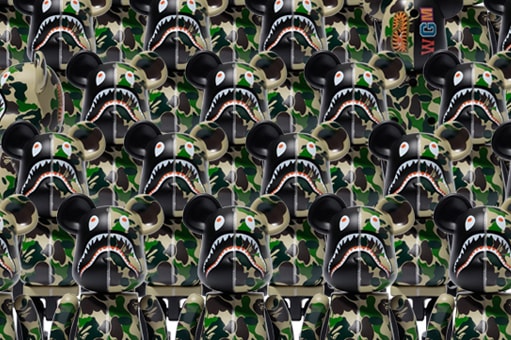 BAPE x Medicom Toy 超合金 ABC CAMO SHARK BE@RBRICK 發售情報公開
