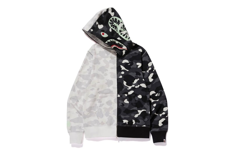 BAPE 推出全新「Glow-In-The-Dark」夜光系列 Shark Hoodie
