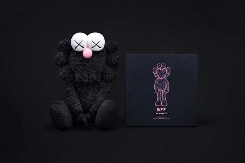 KAWS BFF Plush Black Re-Releasing