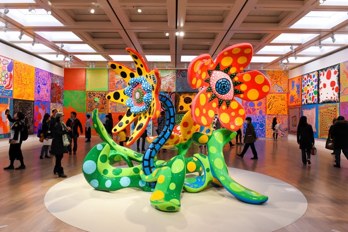 率先走進「草間彌生 我們永遠的靈魂」展覽現場