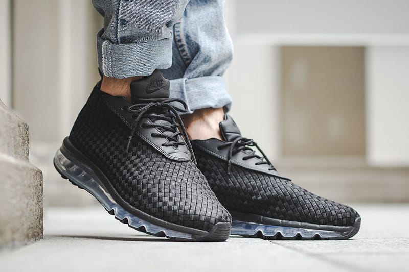 nike air woven boot black