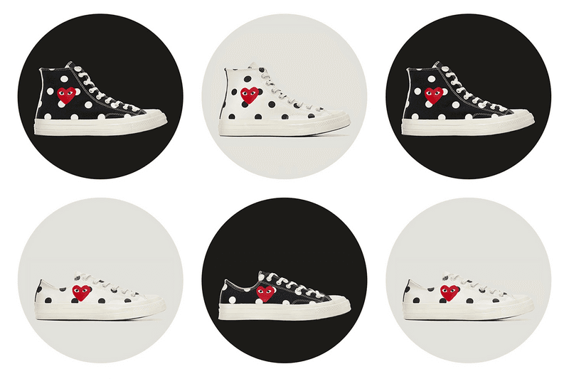 PLAY COMME des GARÇONS x Converse Chuck Taylor All Star ’70 “Polka Dot”