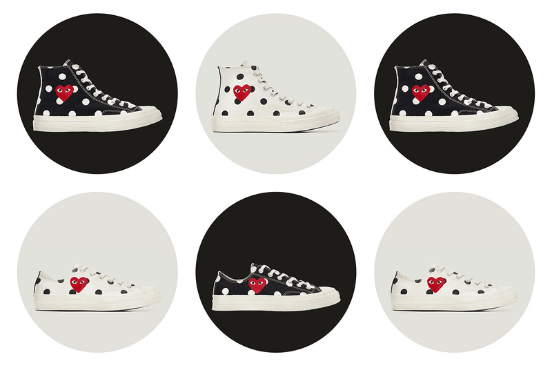 COMME des GARÇONS PLAY x Converse 全新聯名 Chuck Taylor All Star ’70「Polka Dot」系列