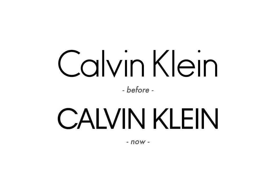 Raf Simons Peter Saville Calvin Klein Logo Redesign