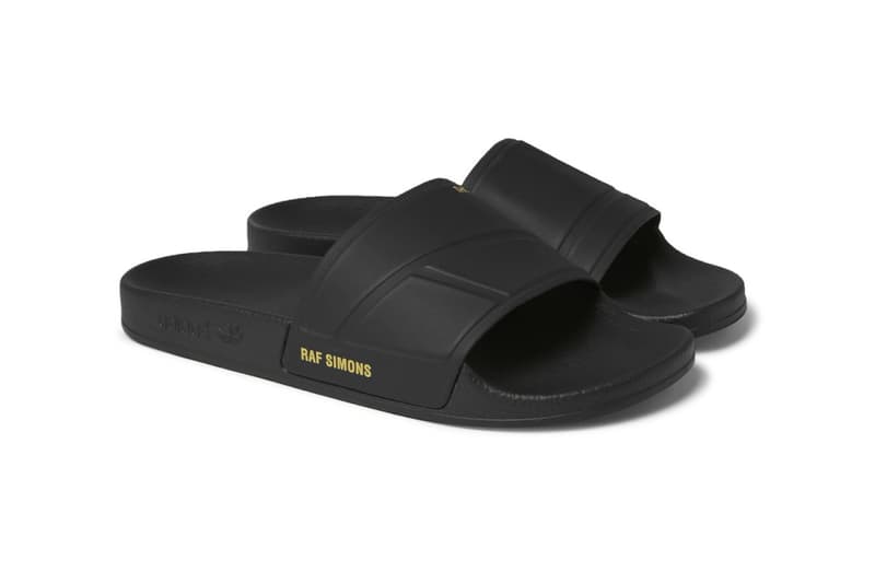 Raf Simons x adidas Adilette All-Black