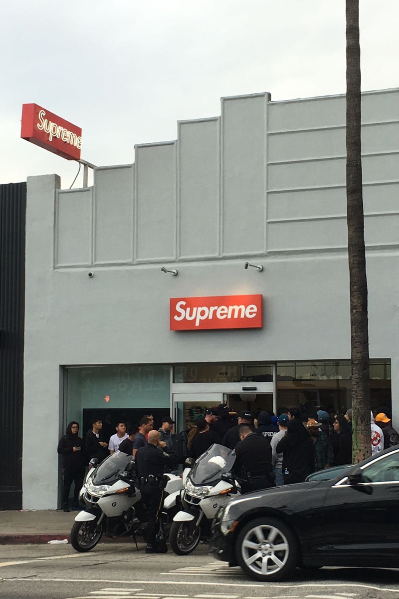 Supreme 洛杉磯店春夏系列首賣排隊盛況