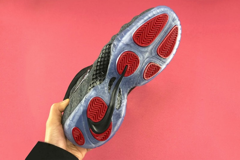 物料添飾－Wool 製 Nike Air Foamposite Pro 諜照圖