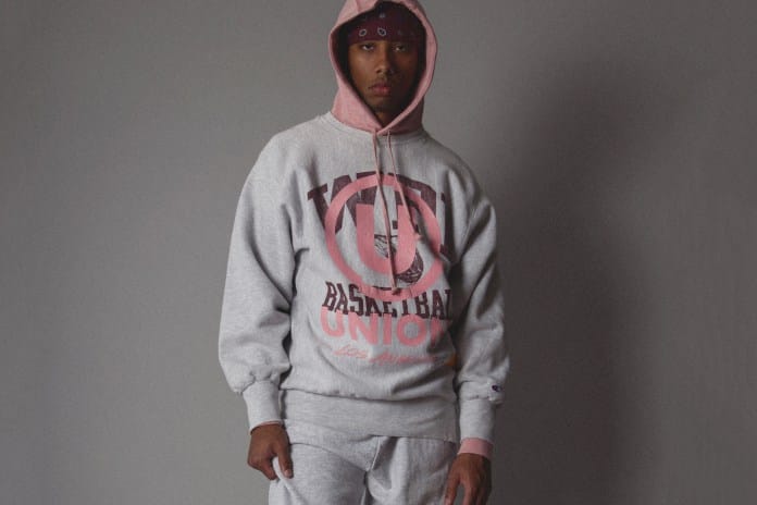 Union Los Angeles 重塑 Champion Collegiate Crewneck