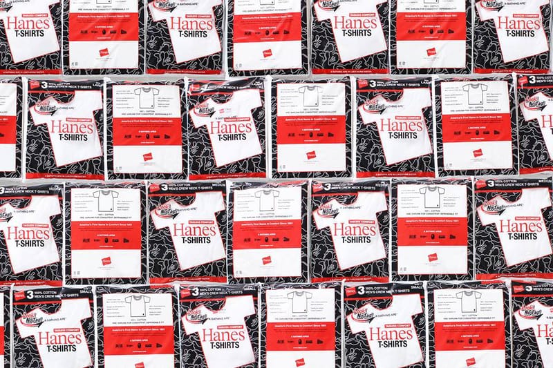 A BATHING APE® x Hanes 推出聯乘 T-Shirt 單品