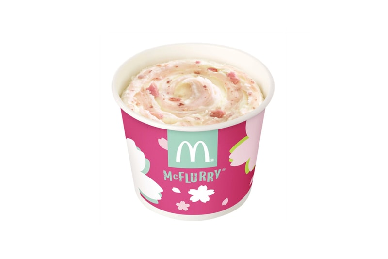 日本 McDonald's 推出期間限定櫻花味 McFlurry