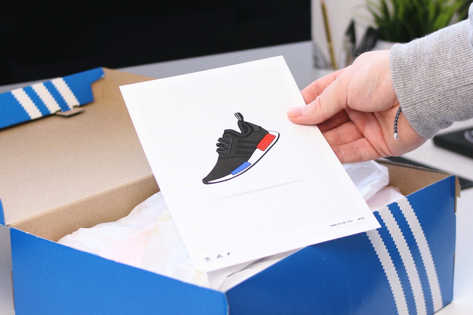 adidas 將隨訂單附送獨特球鞋插圖卡片