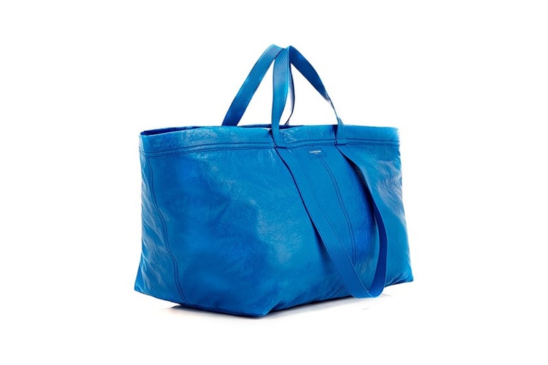 致敬 IKEA 經典購物袋－BALENCIAGA 皮革新品登場