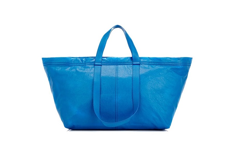 致敬 IKEA 經典購物袋－BALENCIAGA 皮革新品登場