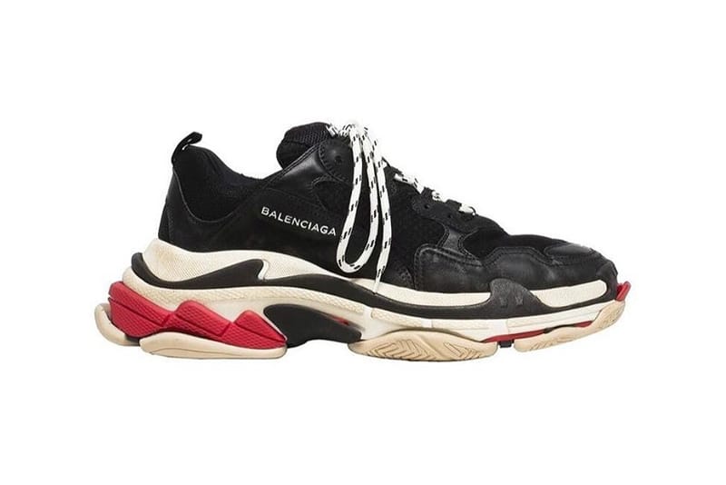 balenciaga red triple s