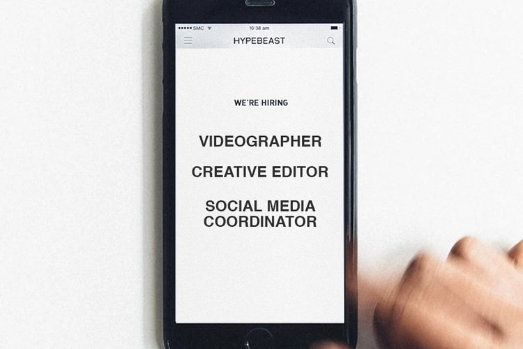 HYPEBEAST ZH 香港區編輯部誠聘多項職位