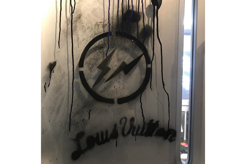 Hiroshi Fujiwara fragment design x Louis Vuitton Pop-Up Tease