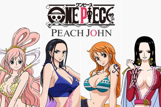 《ONE PIECE》四大性感女角爭豔!ONE PIECE x PEACH JOHN 聯名系列發表