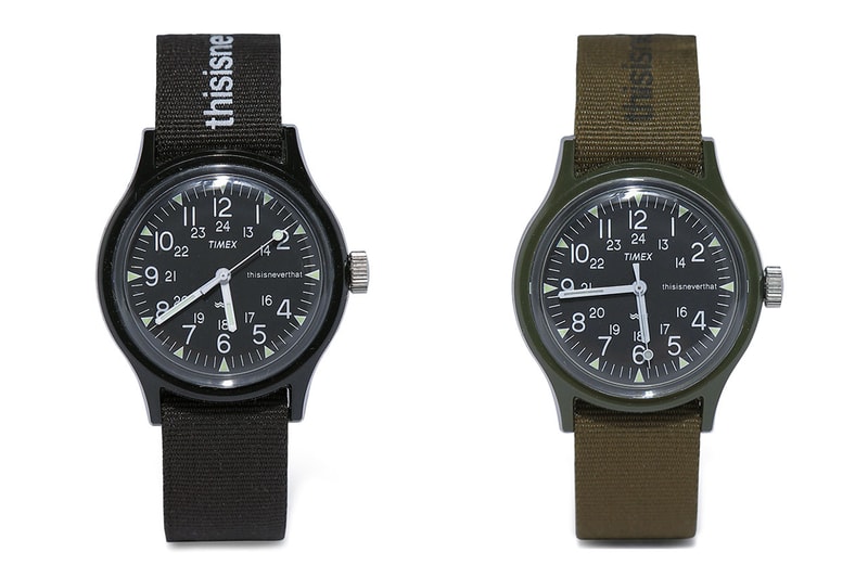 thisisneverthat 與 Timex 推出聯乘 Camper 腕錶