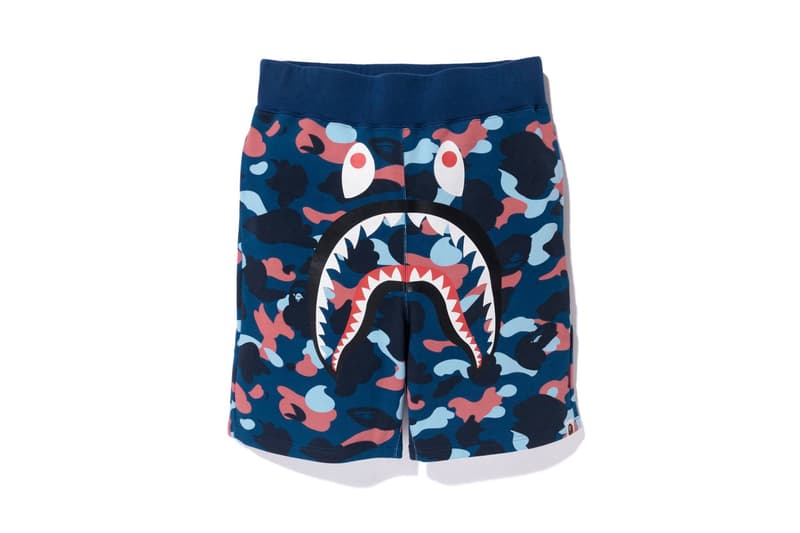 BAPE 2017 Spring/Summer Camo Shark Sweat Shorts