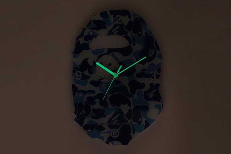 BAPE 推出全新 Camo Ape Head 牆壁掛鐘