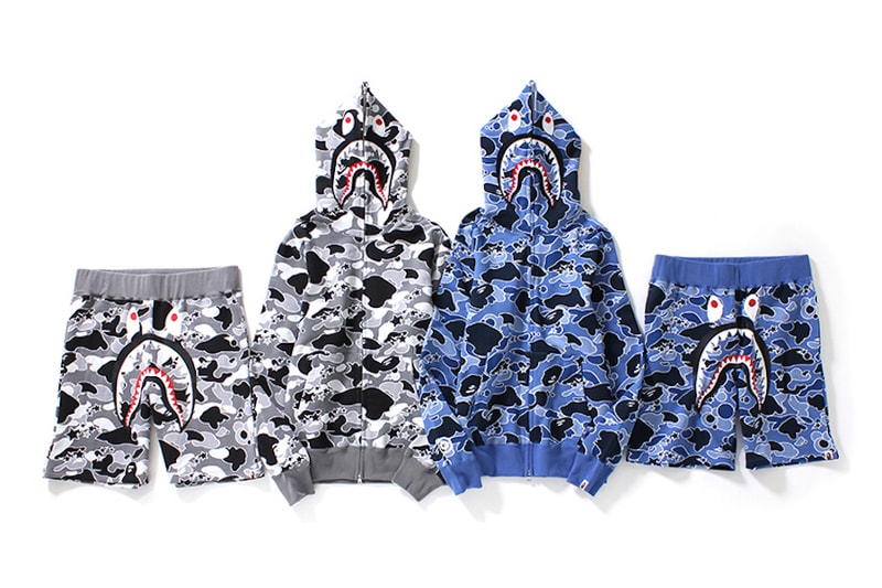 BAPE STA CAMO SHARK Hoodie & Shorts
