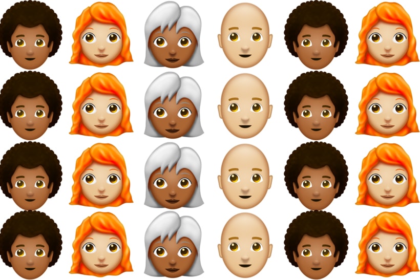 女性 Emoji 圖案將加入多款不同髮型