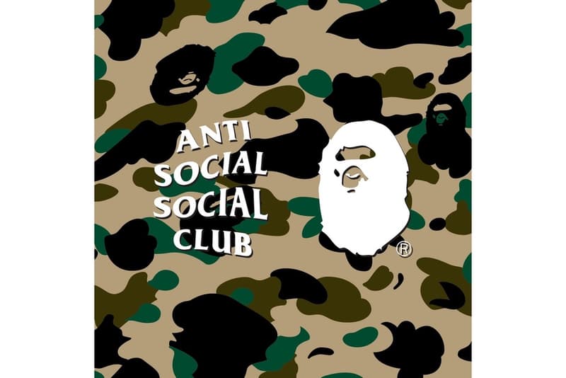實物上着-Anti Social Social Club x BAPE 定番外套