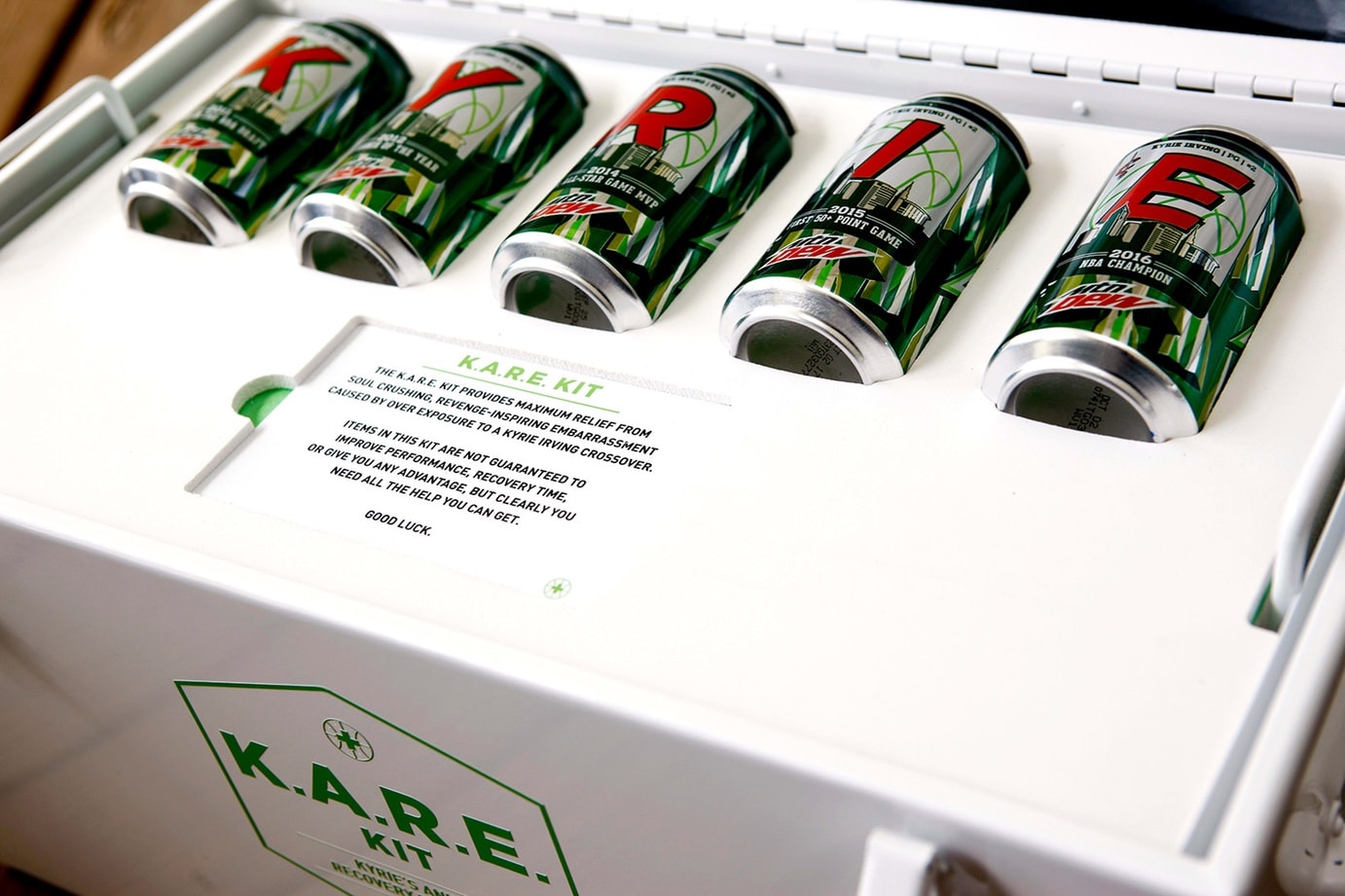 Mountain Dew x Nike Kyire 3 "K.A.R.E." Package