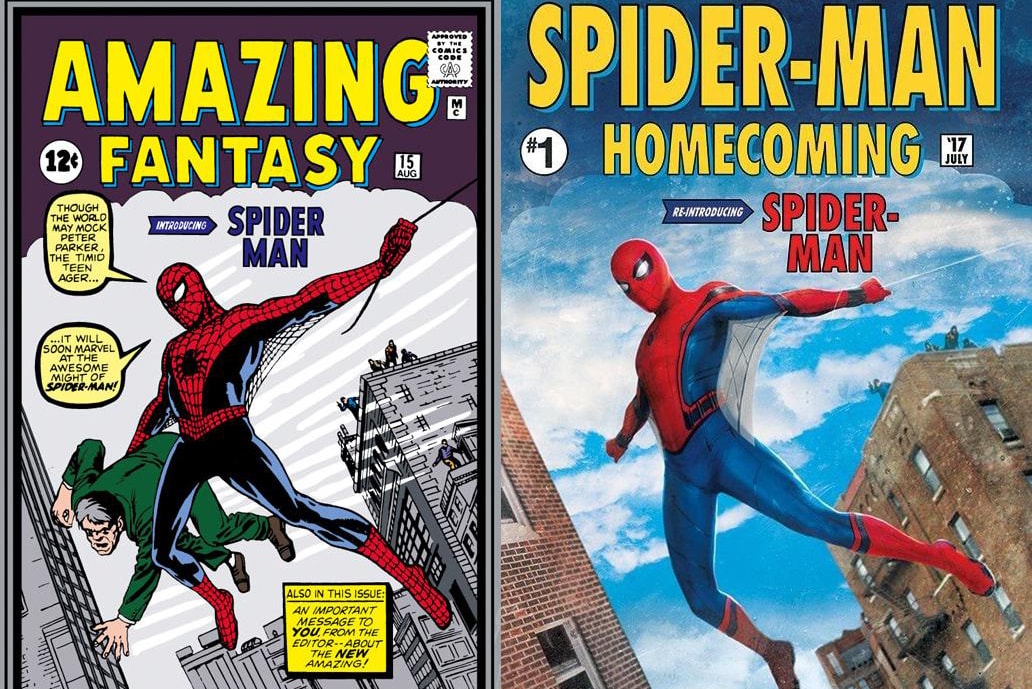 《Spider-Man: Homecoming》最新海報向首集漫畫封面致敬？