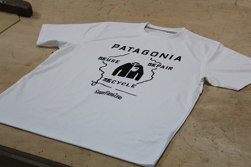 Patagonia x Start From Zero 手印絲網 T-Shirt 無料放送