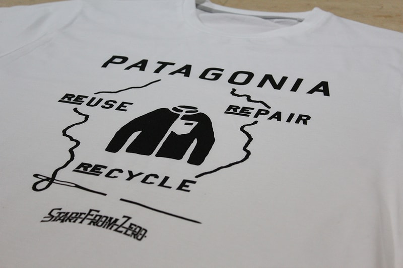 Patagonia x Start From Zero 手印絲網 T-Shirt 無料放送