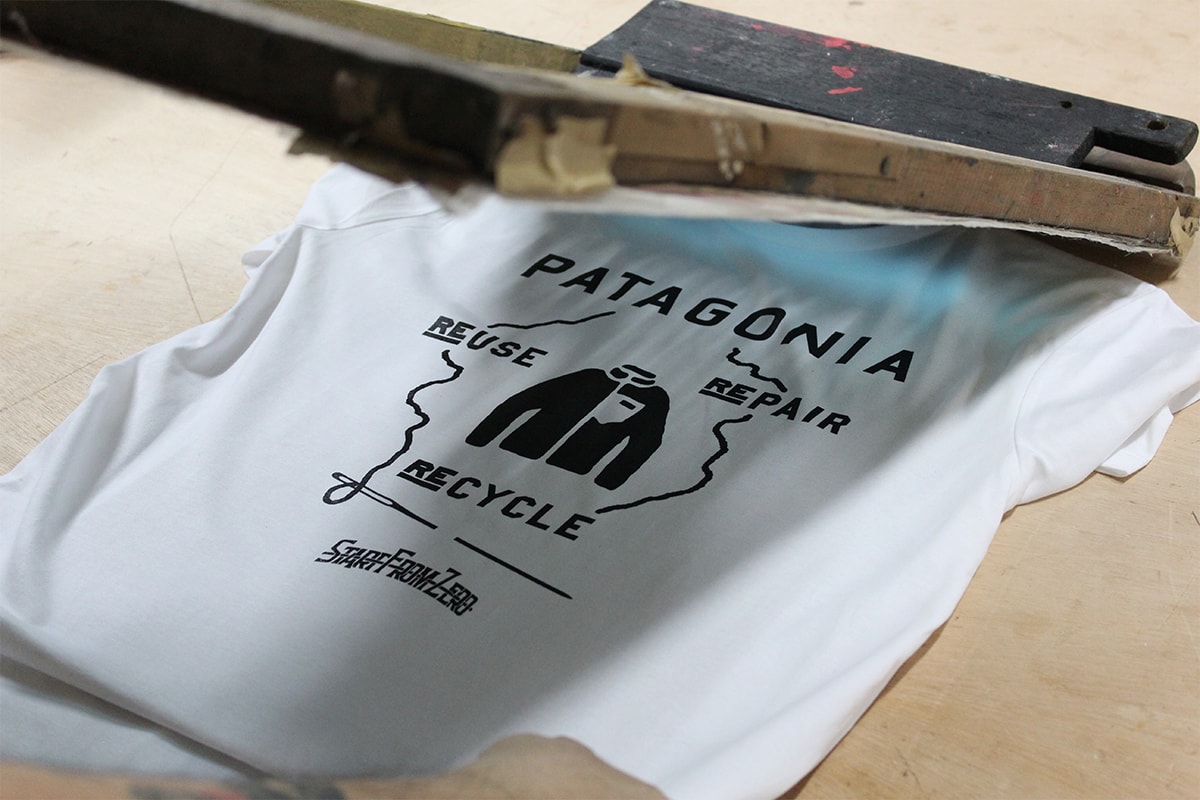 Patagonia x Start From Zero 手印絲網 T-Shirt 無料放送