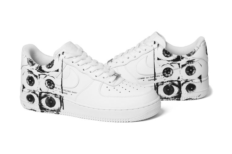 Supreme x COMME des GARÇONS SHIRT x Nike Air Force 1 Low 三方聯乘球鞋正式登場