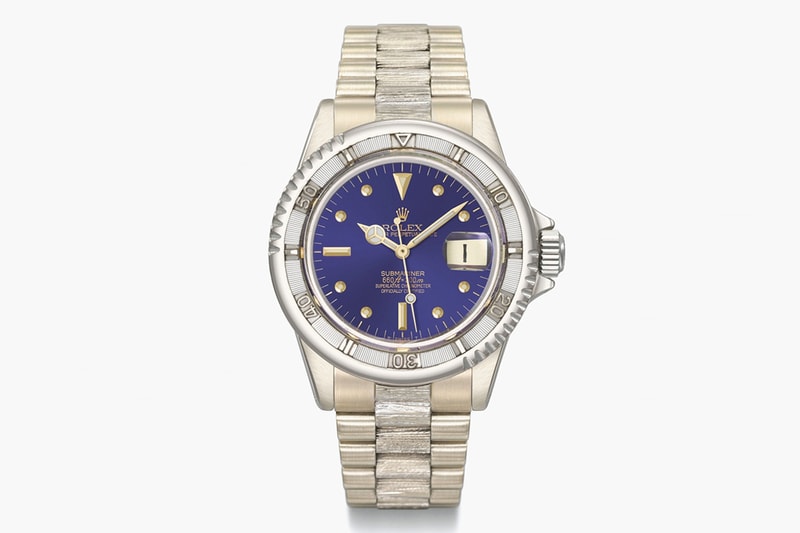 Rolex 從未公開發售的白金原型 Submariner 成為系列中最高拍賣價的一枚