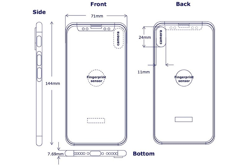 指紋感應位置落實！？新一代 iPhone 設計圖曝光