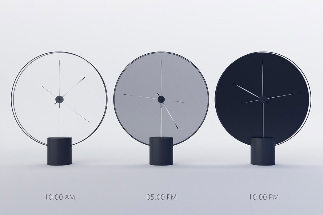 Yicong Lu 設計的簡約時鐘「Time of the Day」