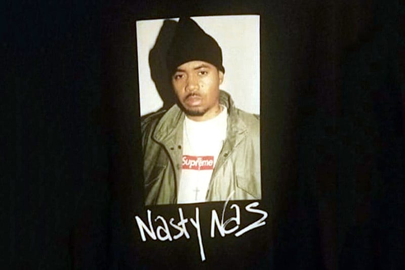 Nas x Supreme 聯名肖像 T-Shirt 實物諜照曝光