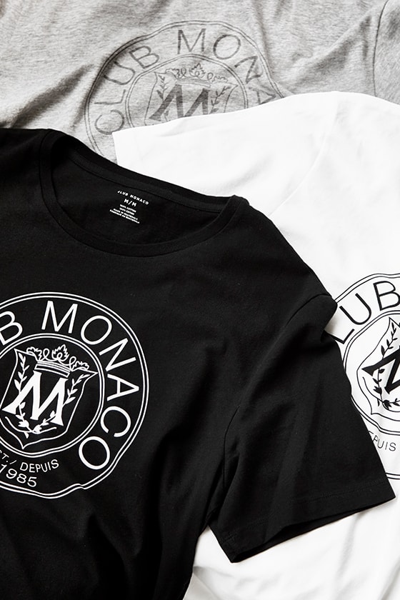 Club Monaco 以品牌經典設計為藍本推出「#ClubThrowback」系列
