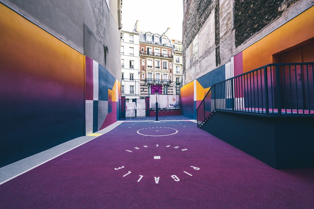 Pigalle's Latest Basketball Court Design Is as Eclectic as Is Colorful
