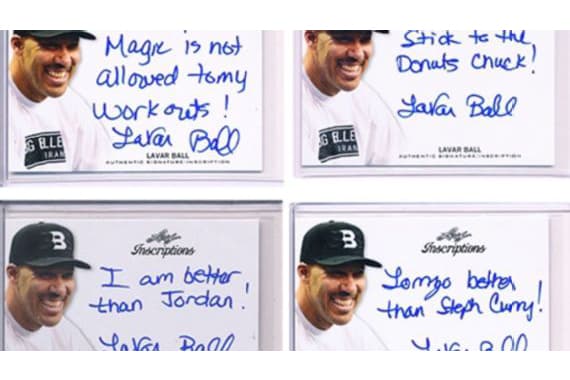 Leaf Trading Cards 在 eBay 出售 LaVar Ball 肖像親筆簽名卡