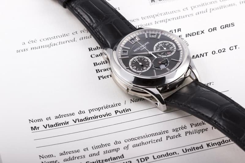 Putin 百萬美元 Patek Philippe 收藏即將進行拍賣