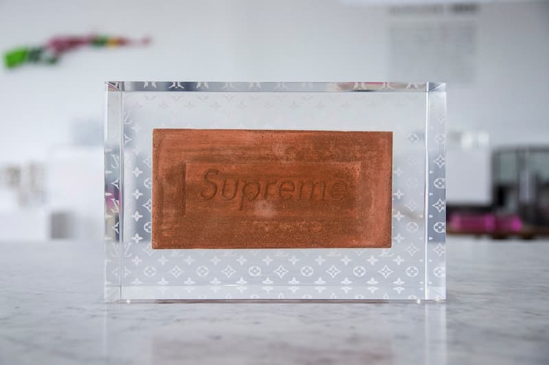 A Supreme x Louis Vuitton Brick reveals itself