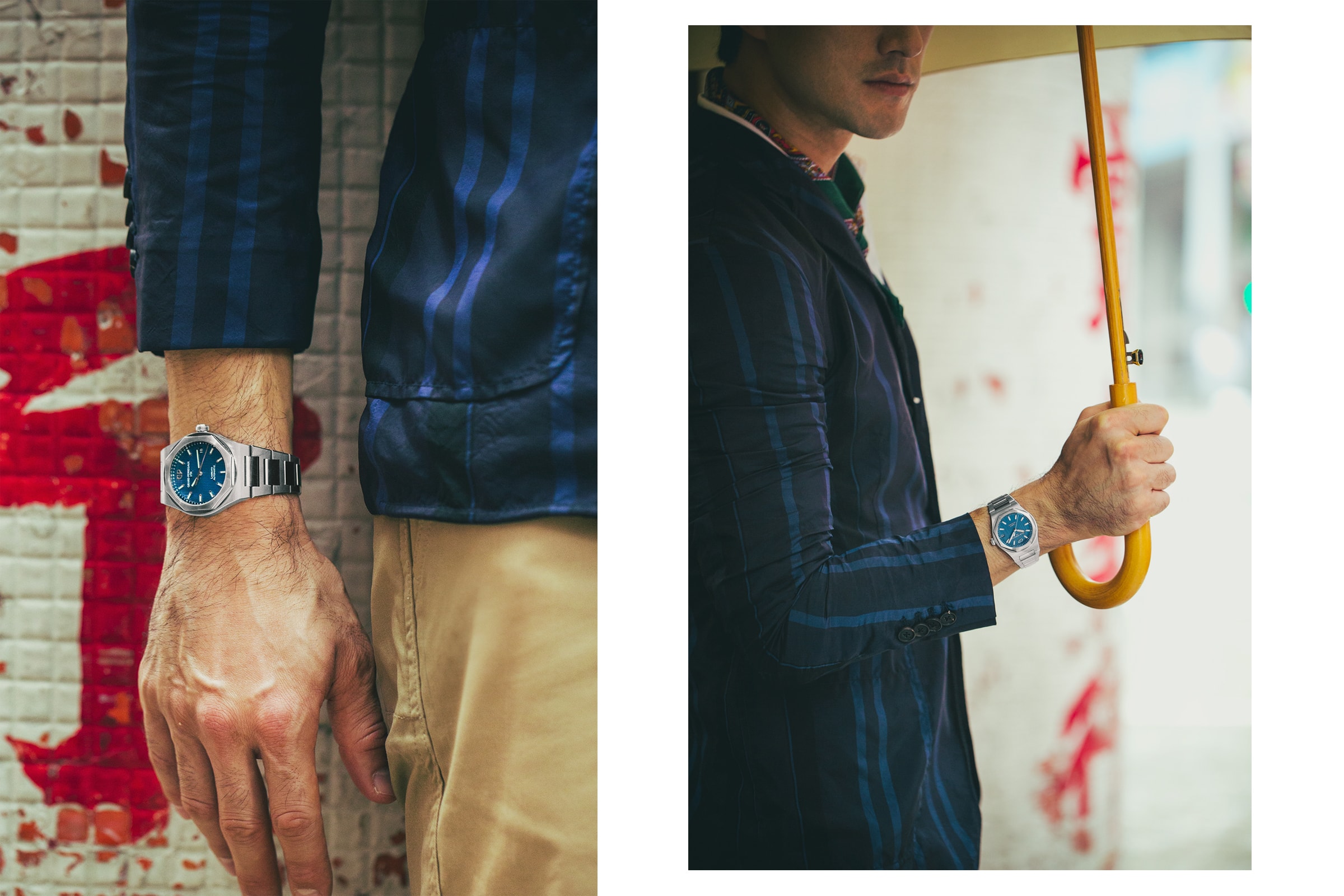 GP 芝柏錶以「Old Hong Kong」為主題，拍攝一輯 Laureato 腕錶的造型照。