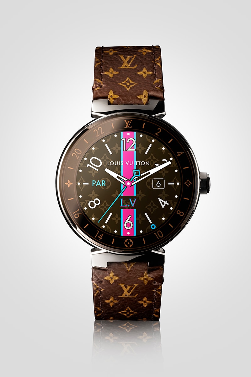 Louis Vuitton 首枚高端智能腕錶系列 Tambour Horizon，配備多項與旅行相關的貼心功能。