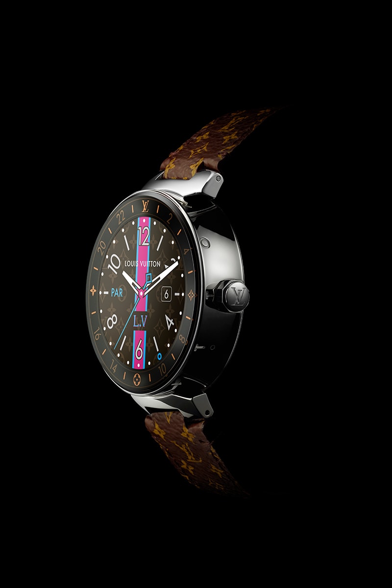 Louis Vuitton 首枚高端智能腕錶系列 Tambour Horizon，配備多項與旅行相關的貼心功能。