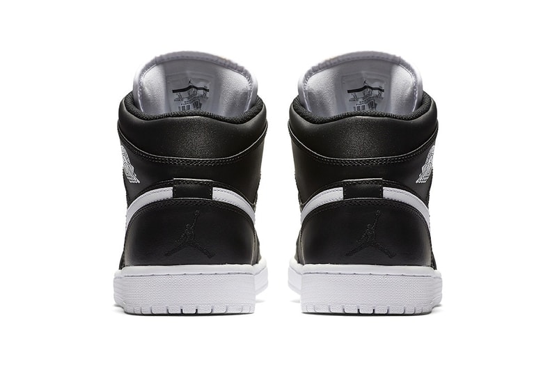 Air Jordan 1 Mid 推出全新黑白配色