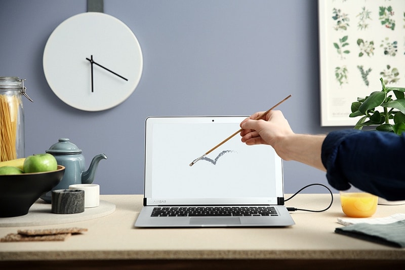 AirBar Converts MacBook Air Functional Touchscreen